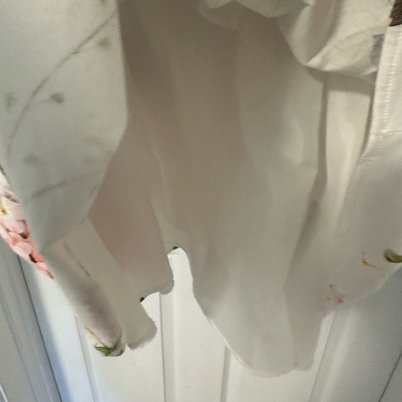 ASOS off the shoulder fit and flare floral DRESS size 0 EUC MULTI COLOR - Picture 5 of 11